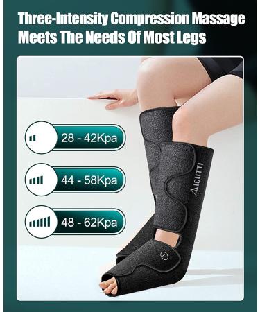 Compression Foot and Leg Massager with Heat - Ideal Gift for Edema and Varicose Veins - Buy Online on GoSupps.com