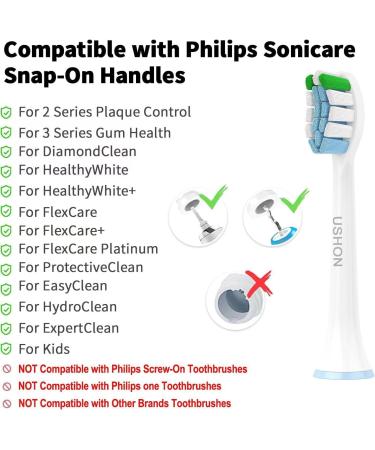 Philips Sonicare Toothbrush Replacement Heads - 10 Pack Compatible Electric Brush Heads for Ultimate Clean - Buy Online on GoSupps.com