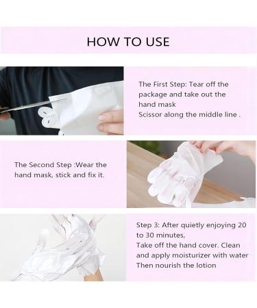 5 pairs Hand Masks Hand Moisturizing Gloves Mask for Dry Cracked Hands Anti-aging Repair Rough Skin with Collagen Natural Plant Extracts (Honey) - Buy Online on GoSupps.com