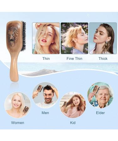 BESTOOL 100% Pure Boar Bristle Hair Brush for Thin, Fine, and Medium Hair - Premium Design for Improved Texture and Vibrancy - Buy Online on GoSupps.com
