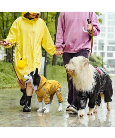 Reflective Waterproof Dog Raincoat - Adjustable Rain Jacket for Small Dogs | Durable Rain Cape with Hood - Buy Online on GoSupps.com