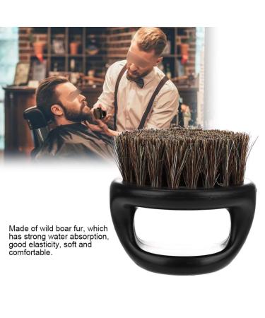 Buy Boar Fur Shaving Brush | Mustache Trimming & Beard Grooming Tool for Men - Black Hair & Handle - Buy Online on GoSupps.com