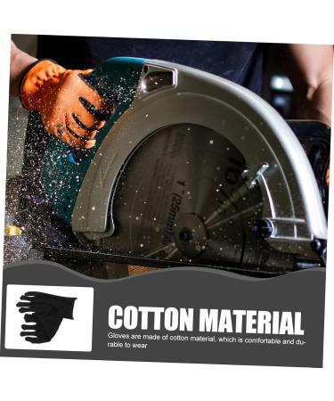 Mikinona 12 Pairs Cotton Gloves Labour Protection Gloves Hand Gloves Comfortable Gloves Working Gloves 21.00X11.00X0.20CM - Buy Online on GoSupps.com