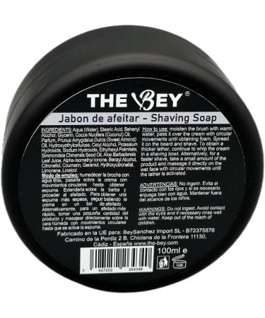 The Bey Shaving Soap with Natural Ingredients Almond Oil 100 ml for Classic Brush Shaving - Buy Online on GoSupps.com