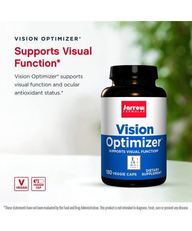 Jarrow Formulas Vision Optimizer 180 Veggie Caps - Ultimate Eye Health Supplement - Buy Online on GoSupps.com