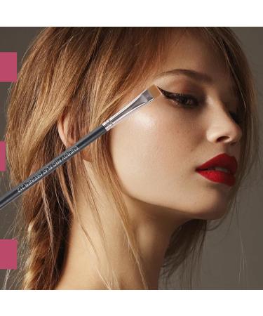 ENERGY Flat Definer Brush - Precision Eyebrow & Eyeliner Brush for Defining Shaping & Concealing | Vegan Synthetic Bristles for Liquid Cream Gel & Wax Cosmetics - International Shipping Available - Buy Online on GoSupps.com