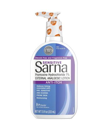 Sarna Sensitive Anti-Itch Lotion 7.50 oz (Pack of 3) - Soothes Itchy Skin, Fast Relief - Buy Online on GoSupps.com