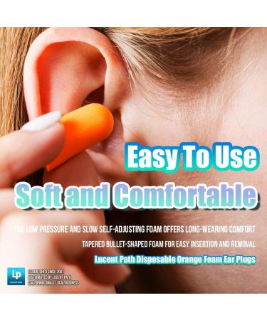 50 Pairs Disposable Orange Foam Ear Plugs Noise Reduction Hearing Protection (NRR 32dB) International Shipping Available - Buy Online on GoSupps.com