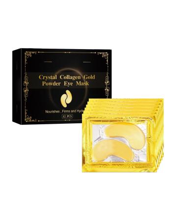 Collages Gold Eye Care Hyaluronat lifts fine lines around the eyes and leaves dark rings under the eyes and tear bags after a long remaining fading Advent calendar for teenagers (black one size) 1 piece (1 Pack)
