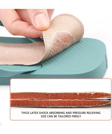 Buy 2 Pairs PU Leather Flip Flop Insoles - Soft Shockproof Cushions for Flat Sandals & High Heels - Metatarsal Foot Pads (Large) - International Shipping Available - Buy Online on GoSupps.com