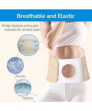 Belt Abdominal Stoma Binder - Adjustable Ileostomy Colostomy Support Belt for Men & Women | Post Operative Hernia Support - X-Large - Buy Online on GoSupps.com