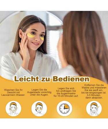 60 Hyaluron & Collagen Eye Pads Mask - Anti-Aging for Dark Circles Wrinkles & Puffiness - Gold Edition - Buy Online on GoSupps.com