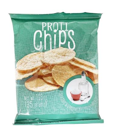 ProtiWise - By Doctors Weight Loss Protein Chips | 7 Bags Healthy Delicious Diet Snack Control Gluten Free Low Calorie Carb High Fiber (Sea Salt & Vinegar), 1.23 Ounce (Pack of 7)