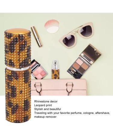 Verdant Touch Perfume Atomizer Bottle Refillable Perfume Bottle Rhinestone Decor Leopard Print 10ml Portable Spray Atomizer - Buy Online on GoSupps.com