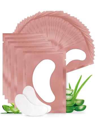 Eye pads eyelash extension aikvigss 50 pair of eyelash extensions eyes pads lint free eye gel patch for eyelash extensions (peach)