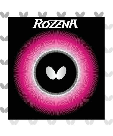 Butterfly Rozena Table Tennis Rubber - 1.7 mm , 1.9 mm, or 2.1 mm - Red or Black - 1 Inverted Table Tennis Rubber Sheet - Professional Table Tennis Rubber - Butterfly Table Tennis Rubber Red 2.1