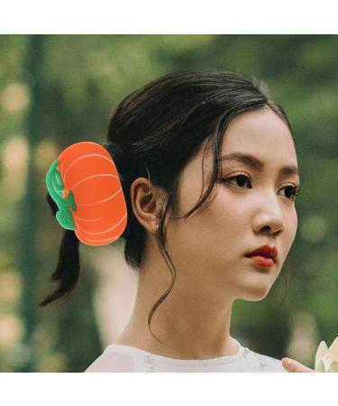 Ipetboom Pumpkin Hair Claw Clip Halloween Hair Jaw Clips Cosplay Jaw Clamp Halloween Hair Grips Accessories for Women Girls Hair Supplies - Buy Online on GoSupps.com