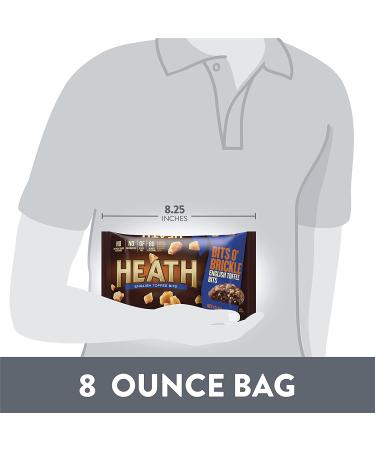 HEATH BITS O' BRICKLE English Toffee Bits  Gluten Free  No Preservatives  8 oz Bag - Buy Online on GoSupps.com