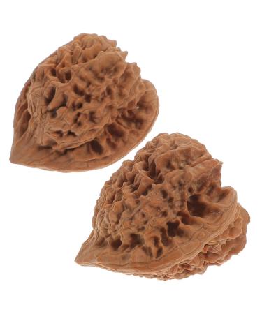 Fomiyes 2st walnut fitness handball chinese handball walnut massage ball coach chattering handballs for healthcare self-massage points walnut core physiotherapy deduction