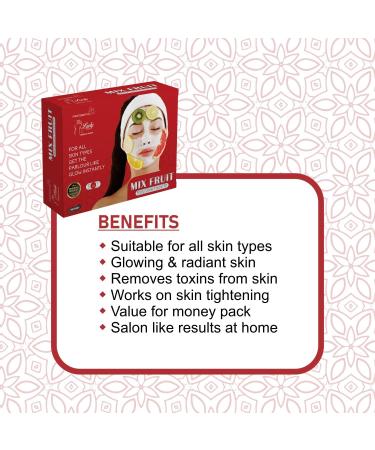 Shop Fruit Facial Kit for Men & Women - Complete Beauty Parlour Set of 5 275g | International Shipping Available - Buy Online on GoSupps.com