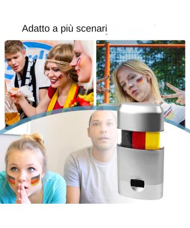  Xinhuju Flag Face Paint Stick | Yellow Red Black Stick Paint | Makeup Stick Pastel Face Paints Black Eye for Softball Players for tru - Buy Online on GoSupps.com