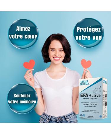 Sifar Nutra EFA Active | 5 Star IFOS | VivoMega Fish Oil | 720mg Total Omega-3 | 396mg EPA + 264 DHA | Triglyceride Form | 30 Capsules - Buy Online on GoSupps.com