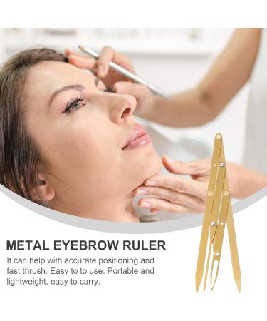 Angoily Eyebrow Scale Brow Caliper Measuring Tool Tools Eyebrow Positioning Tool Miss Eyebrow Card 16X4.5X0.6CM Golden - Buy Online on GoSupps.com