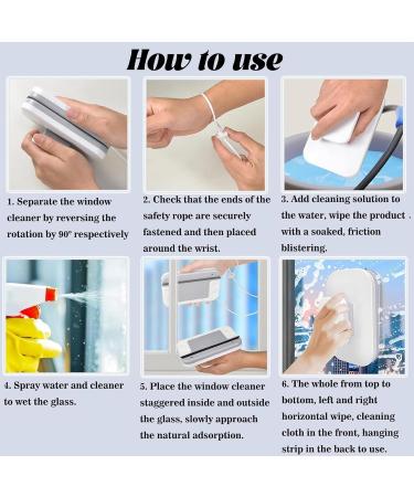 Magnetic Car Window Cleaner Magnetic Windshield Cleaner Tool Adjustable Double Sided Window Cleaner Glass Wiper Tool Magnetic Glass Cleaner for High-Rise Car Glazed Windows(Glass thickness 3-10mm* Glass thickness 3-10mm*2 - Buy Online on GoSupps.com