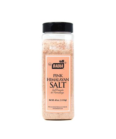 40 oz Himalayan Pink Salt Ground - Premium Kosher Sal Rosada de Himalaya - Buy Online on GoSupps.com