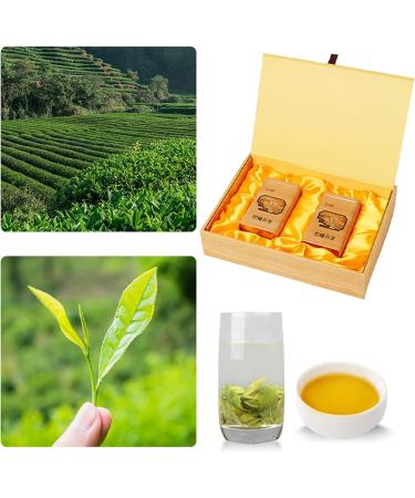 BiLuoChun Green Tea Chinese Pi Lo Chun Spring Loose Leaf Tea Strong Aroma Snail Shape Tea Picked Before Pure Brightness with Gift Box for Guests Morning Afternoon Tea - Buy Online on GoSupps.com
