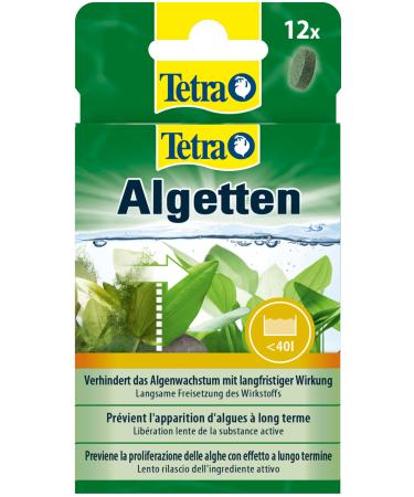 Tetra algeted - shaped tablets for long -term prevention of algae in small aquariums 12 tablets for aquariums up to 40 l