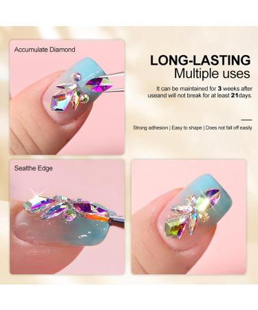 Nail Glue Gel for Press On Nails - Strong Fake Nail Adhesive for Press On Nails Nail Glue for Salon Home for Nail Strengthen for Girls Women Skoulazeo - Buy Online on GoSupps.com