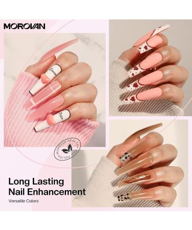 Morovan Poly Gel Nail Kit with Lamp and Drill - Complete Professional Set for Beginners with 48W Light and Electric Nail Drill - Buy Online on GoSupps.com