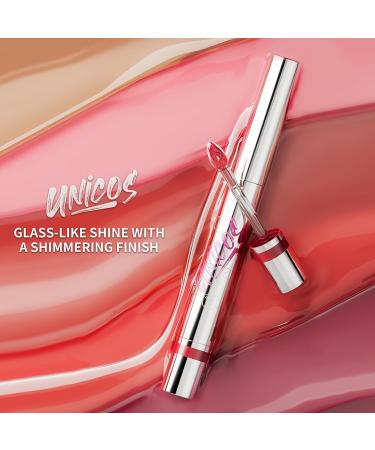 Unicos Dual-Side Lip Plumper Gloss - Fruit Flavored Moisturizing Vegan & Cruelty-Free - Peach Smoothie 0.09 oz - Buy Online on GoSupps.com
