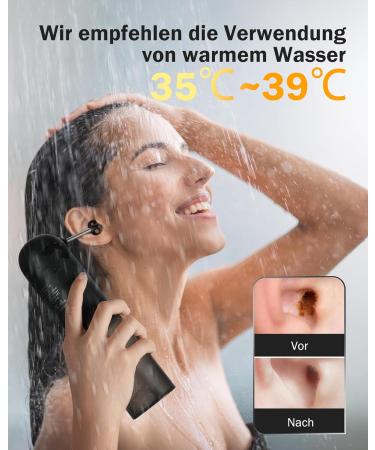 Hommie Ear Wax Remover Rechargeable Electric Ear Cleaner with 4 Modes IPX7 Waterproof Foldable Nozzle & 4 Replacement Tips International Shipping Available - Buy Online on GoSupps.com