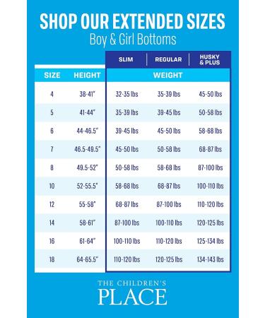 Children's Place Boy's Stretch Straight Jeans - Size 5 Victory Blue Wash - Buy Online on GoSupps.com