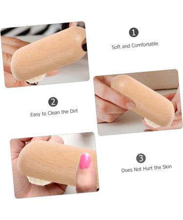 NULYLU Nail Cleaning Brush Nail Brush Fingernail Scrub Brush Nail Scrubber Finger Nail Scrub Brush Toe Brush Nail Cleaner Brush Beech - Buy Online on GoSupps.com
