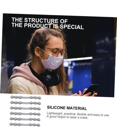 JeCompris 10pc Mason Hook Earrings Extendable Ear Bracket & Mask Buckle | Comfortable Ear Rope & Pebble Gel Protectors - Buy Online on GoSupps.com