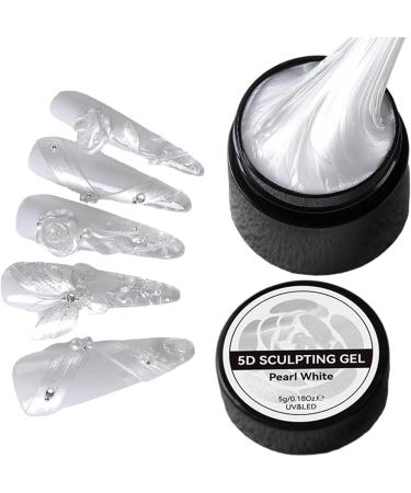  G n rique Nail Sculpting Gel | White Nail Sculpting Gel - Non-Stick Manicure Products for Smooth Decorations Glue for Flower Modeling Engraving and Design - Buy Online on GoSupps.com