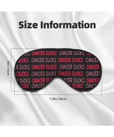 Double-Sided Eye Mask for Sleep - Cancer Awareness & Breast Cancer Support - Unisex Sleep Shade Cover - Buy Online on GoSupps.com