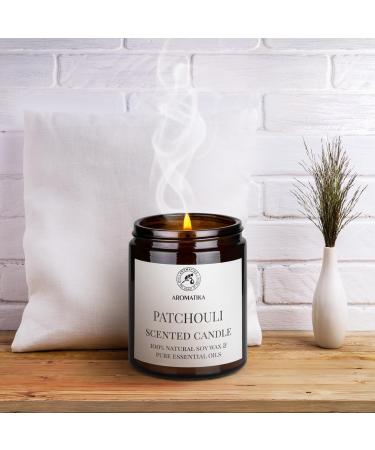 Fragrance Candle Patchouli 150g - 100% Pure Essential Oil - Aromatherapy Soy Wax Candle in Glass - Perfect Christmas & Birthday Gift - Buy Online on GoSupps.com
