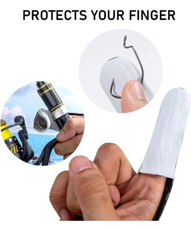 Dr.Fish 2 Piece Fishing Gloves | Casting 2 Finger Stall Protector for Saltwater Trolling Surf Fishing - Anti-Slice, Anti-Slip, Cozy Woolen Sheepskin | Size L - Buy Online on GoSupps.com