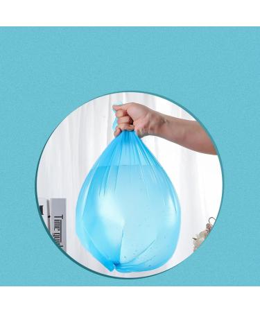 Thickened flat mouth garbage bag household black kitchen portable mass (Flat pocket black) thickened 4g/50*60 new material - Buy Online on GoSupps.com