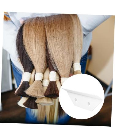 MAGICLULU Wig Stand Hair Wig Storage Rack Hair Extension Holder Stand Hair Extension Stand Hair Hanger Extension Braiding Wig Braid Wig Wigs Organizer Curls Portable Acrylic White 24x9cm White - Buy Online on GoSupps.com