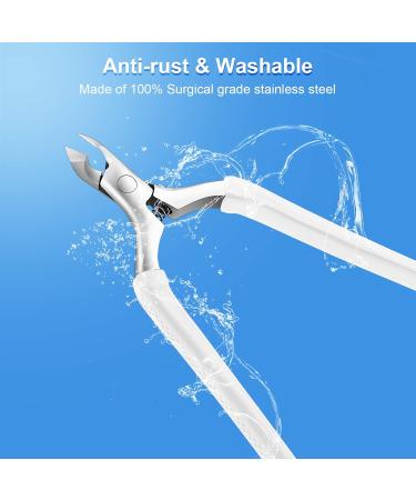 CGBE Professional Nail Skin Pliers - Stainless Steel Cuticle Remover & Nail Shaver with Non-Slip Handle for Precise Nail & Toenail Care - Buy Online on GoSupps.com