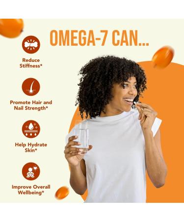 Healthy Way Pure Omega 7 Fatty Acids 200 Capsules 900mg Natural Sea Buckthorn Oil NON-GMO USA Made - Buy Online on GoSupps.com