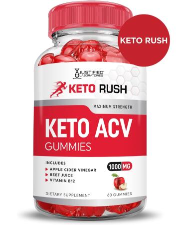 (5 Pack) Keto Rush Keto ACV Gummies Advanced Formula 1000MG Keto Rush Keto Gummies Apple Cider Vinegar Boost Formulated with Pomegranate Beet Juice Powder B12 Vegan Non GMO 300 Gummys 60 Count (Pack of 5) - Buy Online on GoSupps.com
