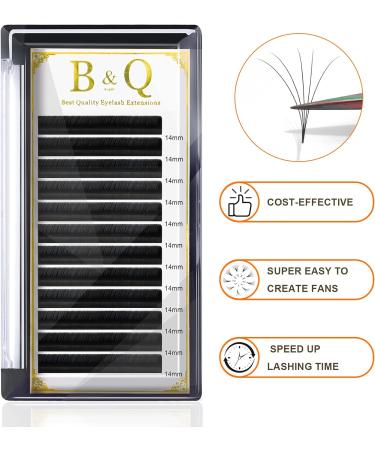 Easy Fan Lashes C-0.05-10 | Self Fanning Russian Volume Eyelash Extensions 10mm - Buy Online on GoSupps.com