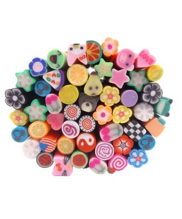 Warm Girl 50pc Canes 3D Design Rods Sticks Stickers Nail Art Decorations Tools mixture