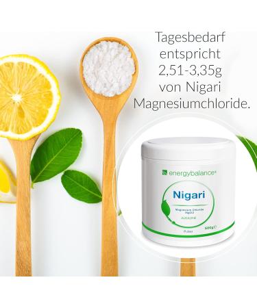EnergyBalance Nigari Magnesium chlorid - Neutral - 500g - Buy Online on GoSupps.com